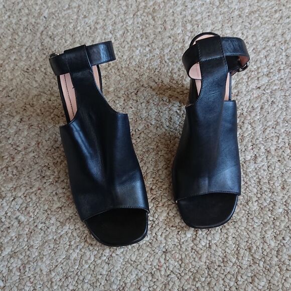 Musette OPEN TOE HEELS ankle strap size 37.5 - Picture 6 of 12